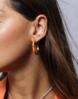 Enamel Hoop Earring E5249ORANGE
