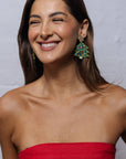 Beaded Christmas Earring SKER8529